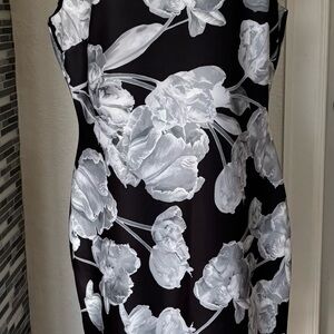 Tommy Hilfiger Black and White Asymmetrical Dress